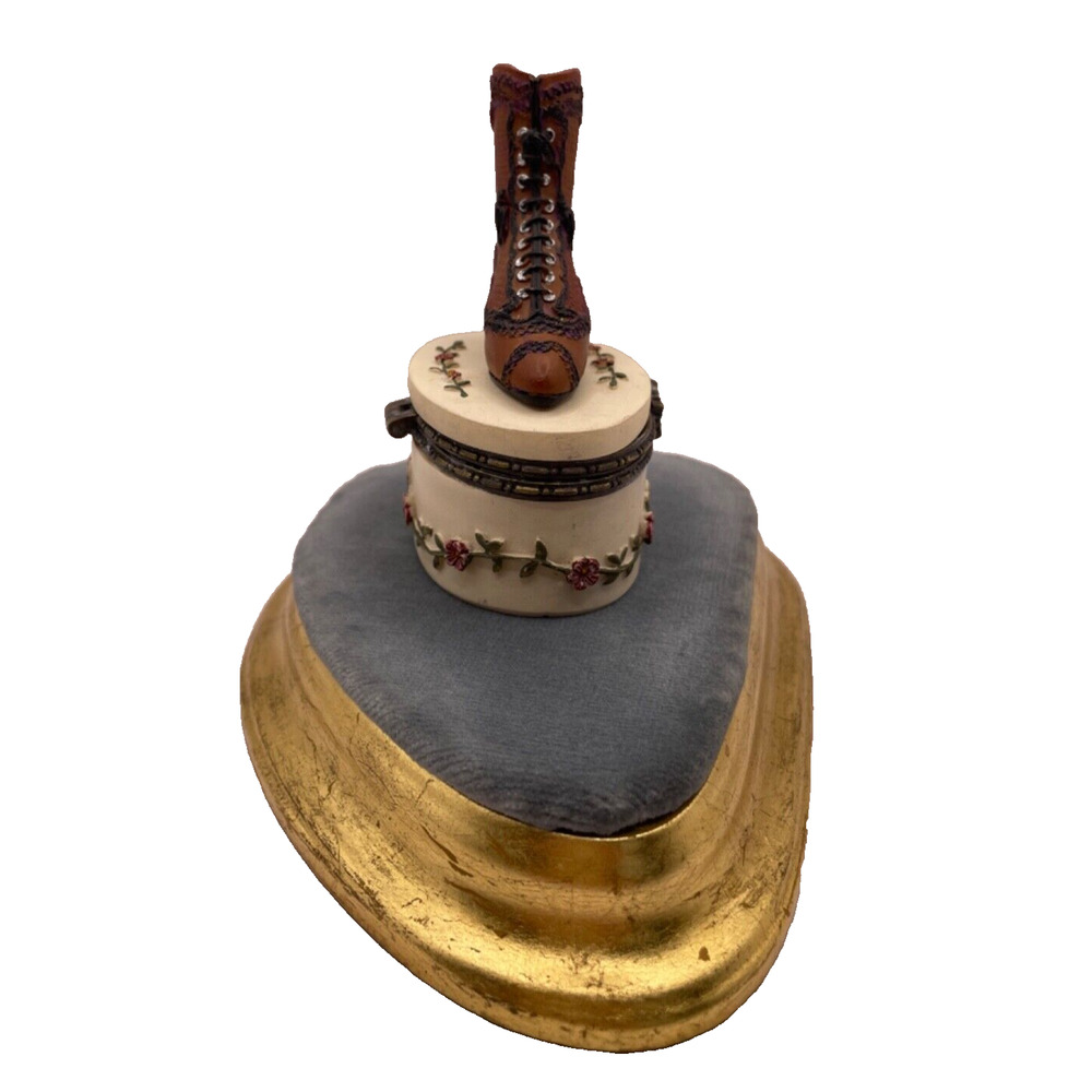 Victorian Boot Trinket Box, Hinged